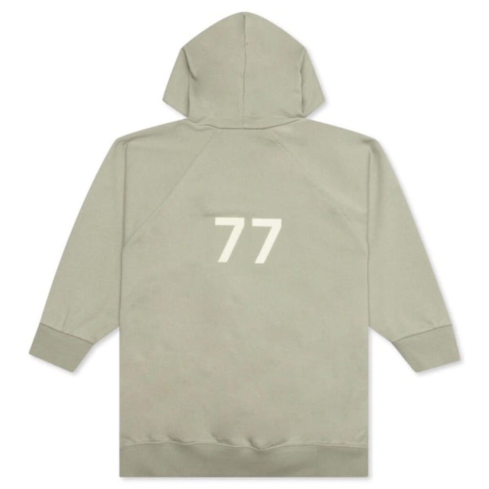 NWT Women’s Medium Fear Of God Essentials French Terry 3/4 Sleeve Hoodie Seafoam
